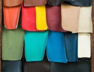 artificial, vegan leather in different colors