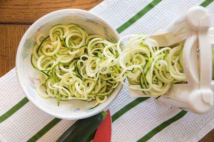 zucchini noodles- clean eating
