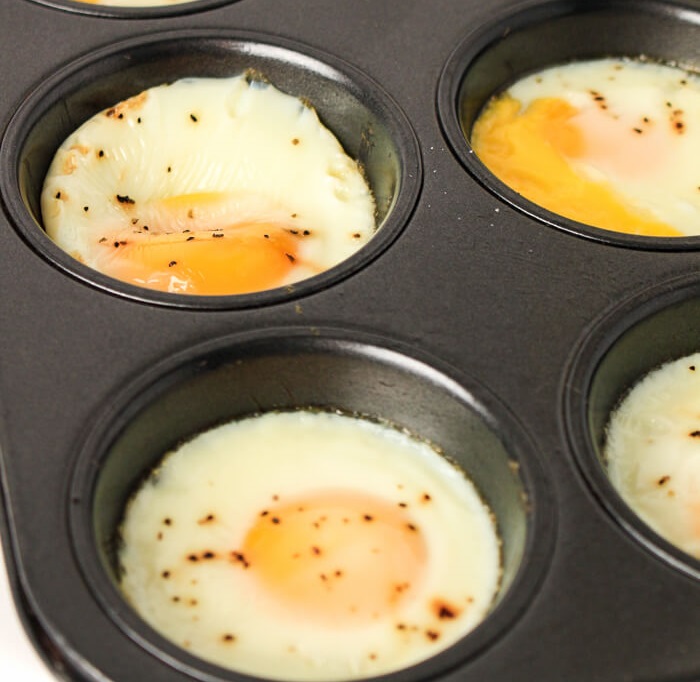 Oven Baked Eggs Breakfast Prep