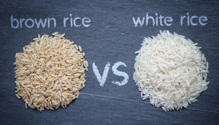 whole grain brown rice vs. white rice
