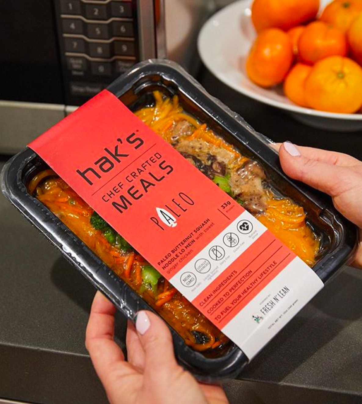 Fresh n' Lean Hak's meal packaging