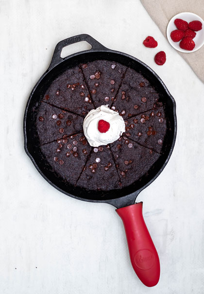 Double chocolate cookie skillet