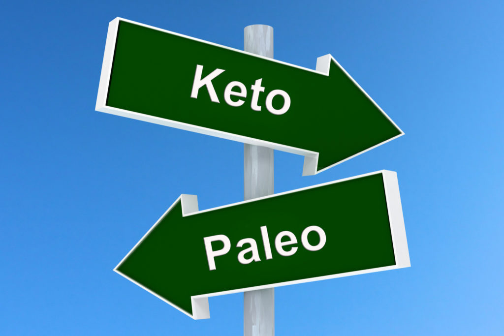 keto vs paleo roadsigns 