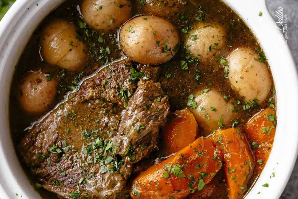 There's never been a truer practice of "set it and forget it" with this pot roast dish. 