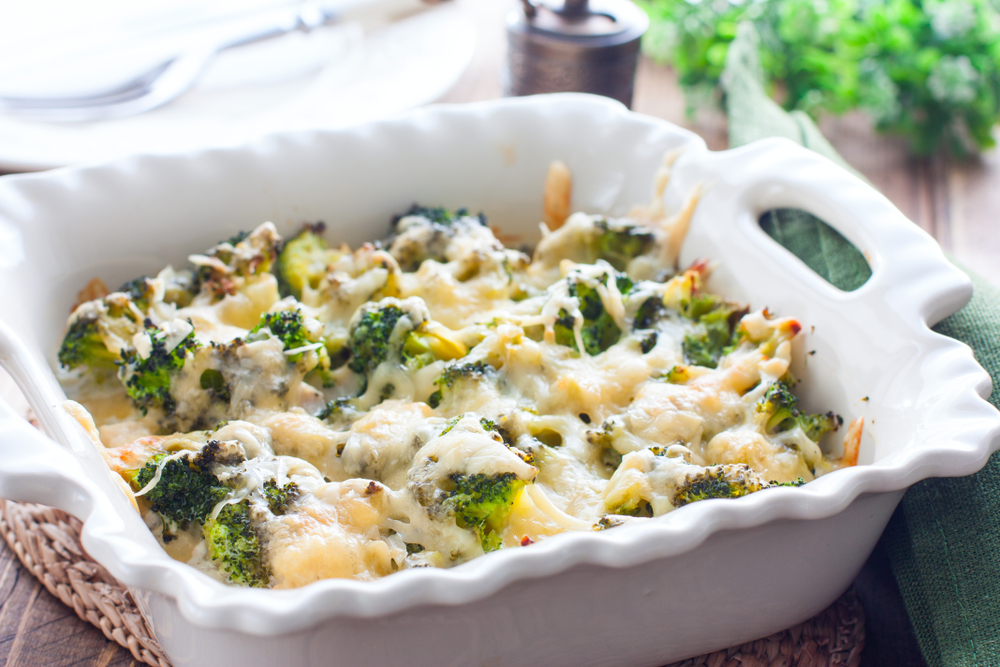 This keto casserole is packed with cheese and creamy ranch.