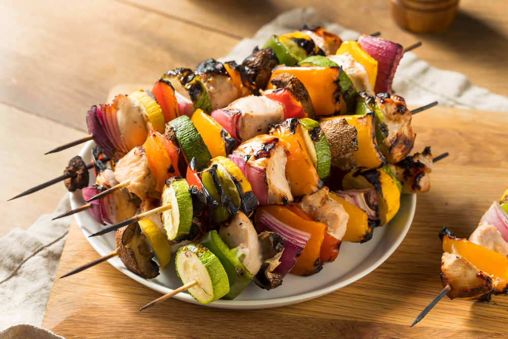 Chicken kabobs are a fast BBQ classic that is definitely perfect for a keto diet. 