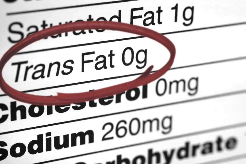 Trans fats contribute to belly fat gain - avoid them as much as possible!