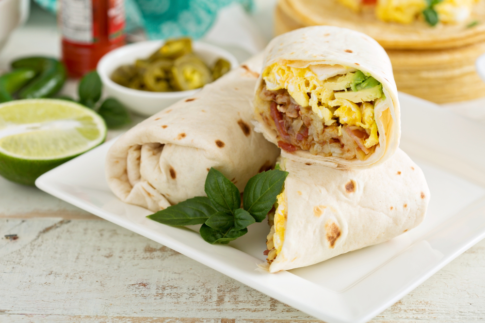 Use Egglife brand wraps to replace regular tortillas to make a keto-friendly breakfast burrito.