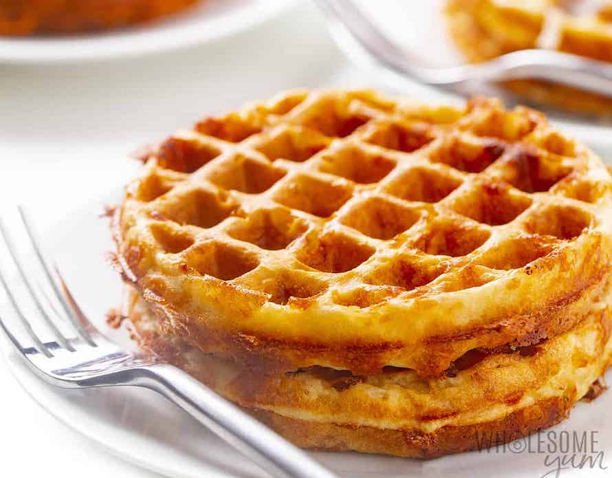 Sick of cheese? This keto chaffle doesn't need any....unless you want to add it.