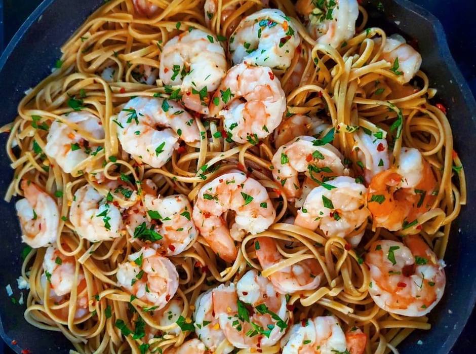 Ingredient substitutions work well with various dietary needs, like in this scampi recipe. 
