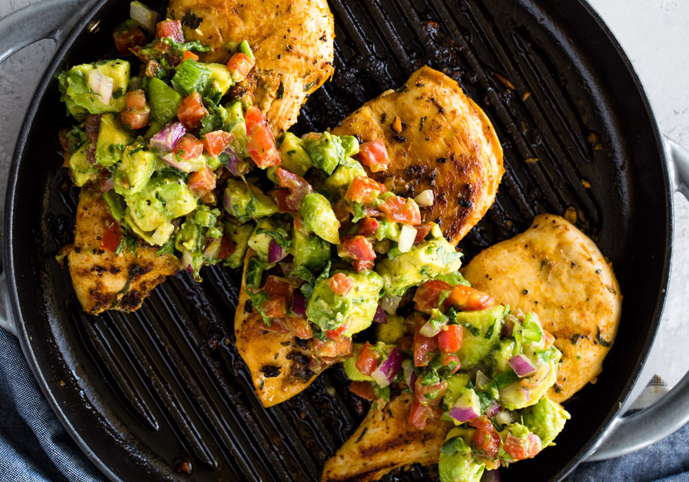 Zesty chicken and lime are a classic pairing for this keto dish.