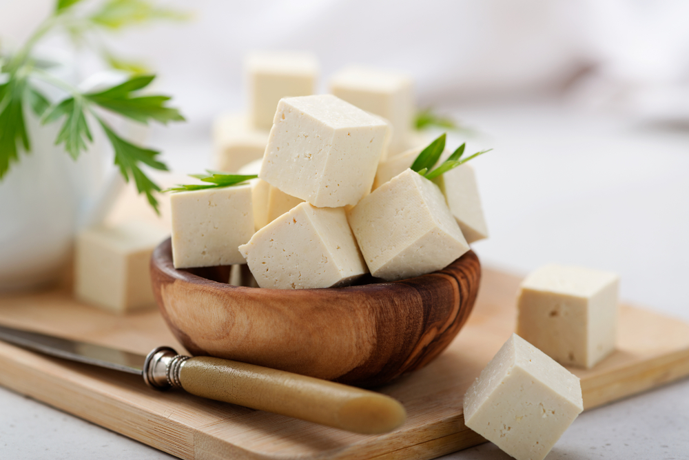 Vegan and vegetarian meals often use tofu as a protein substitute for recipes that call for meat. 