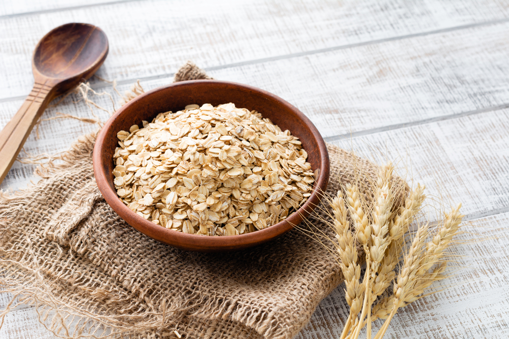Whole grain oats are full of fiber and other nutrients in addition to protein.