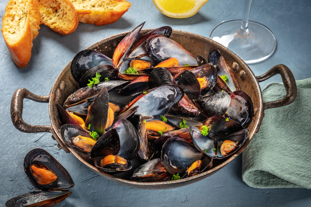 Seafood is encouraged over other kinds of meat because they tend to have healthier, lean fats.