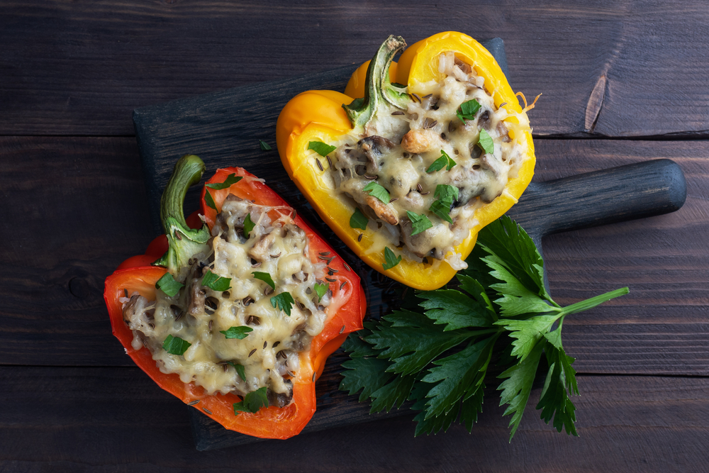Add some lettuce and top with another bell pepper to make a low-carb "sandwich!"