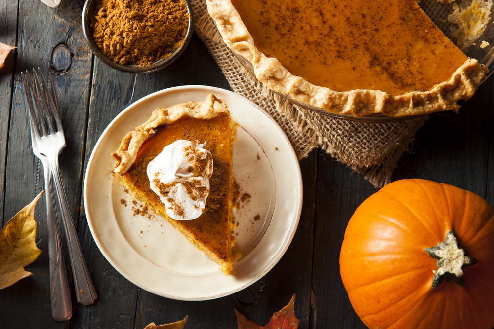 pumpkin pie slice instead of apple for flu season immunity