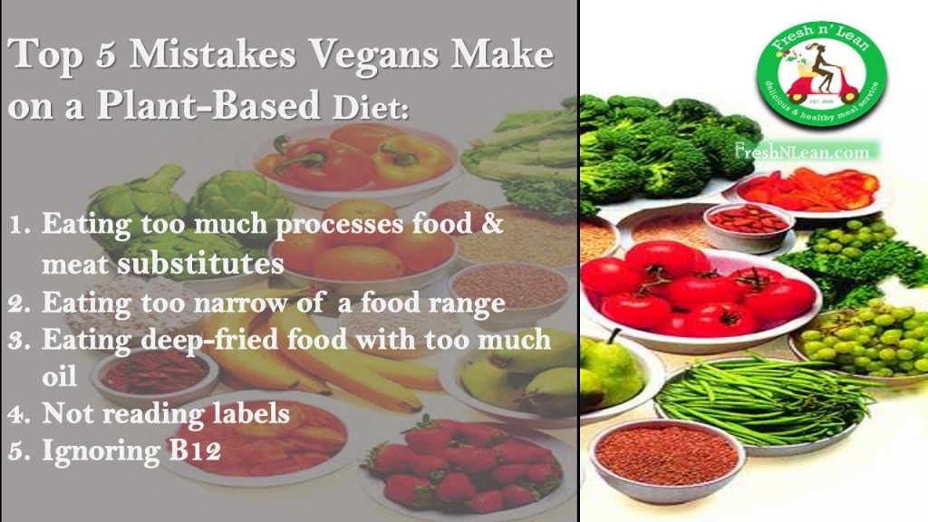 ... five mistakes vegans make on plant based diet - image - freshnlean.com